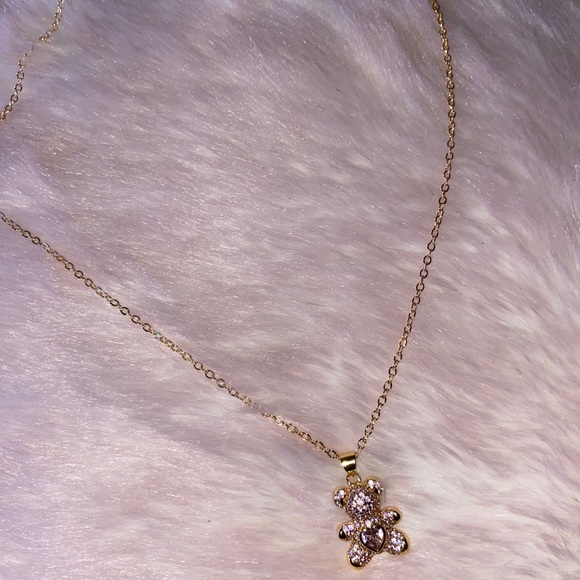 Teddy Bear 🧸Gold Necklace - Picture 3 of 4